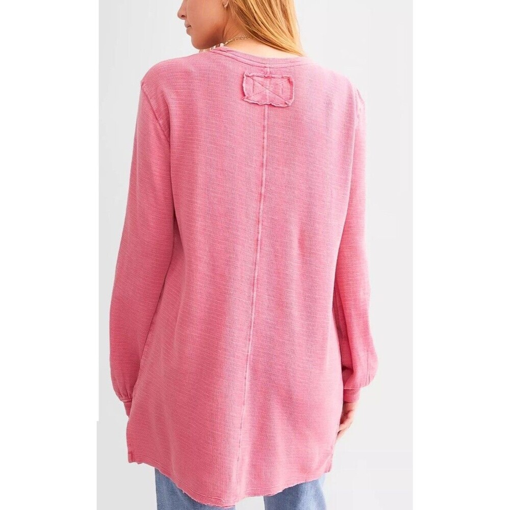 Free people we the free Women's Soul Oversized T-Shirt Size M Pink - Picture 2 of 13